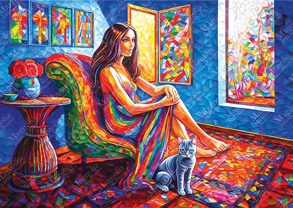 Woman with Cat – Fairplay Puzzles
